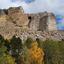 The Crazy Horse Memorial in South Dakota